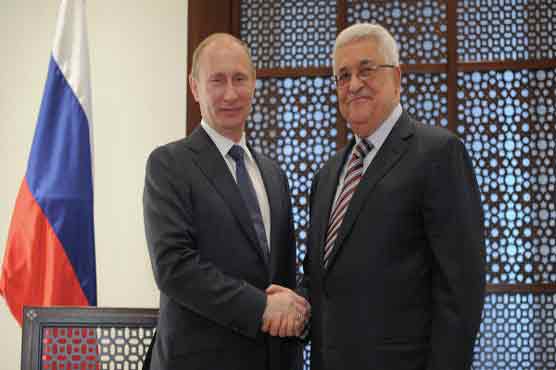 Palestinians want peace talks, Abbas tells Putin
