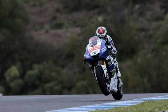 Motorcycling: Lorenzo fastest in rain-hit testing
