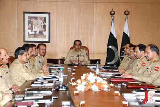 Corps Commanders meeting underway 