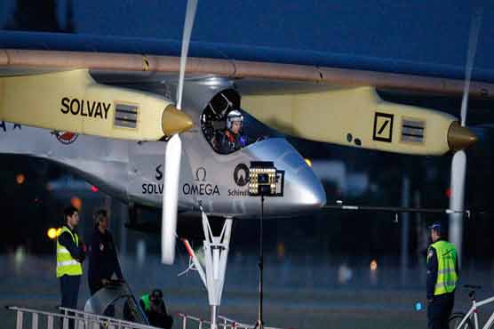 First solar plane lands at US airport 
