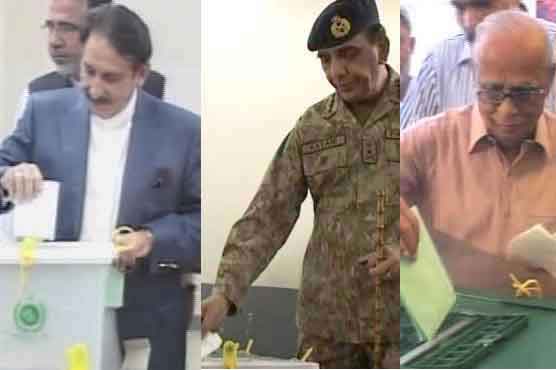 CJP, COAS, CEC and President cast their vote