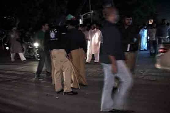PTI supporters protest against alleged poll rigging