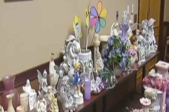 Grave robber decorates home with cemetery loot 