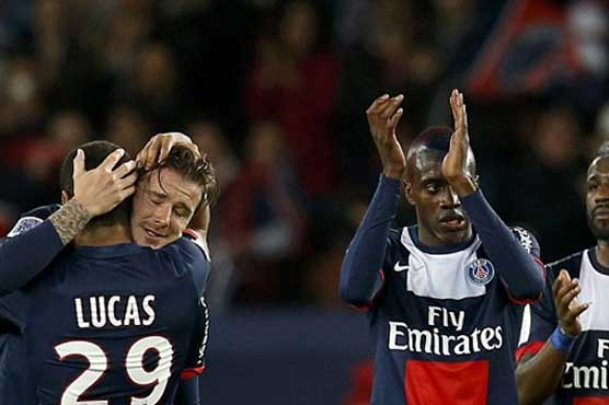 Football: Tearfull Beckham bids farewell to Paris