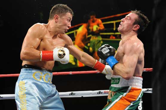 Golovkin stops Stevens to retain titles