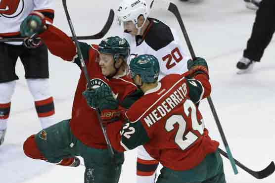 Harding stops all 19 shots, Wild beat Devils 4-0 