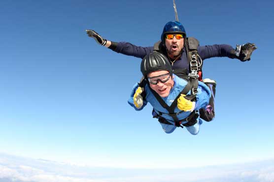 US man skydives on 100th birthday