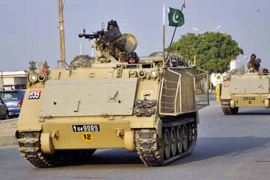 Pak Amy troops deployed in Sindh for Muharram security