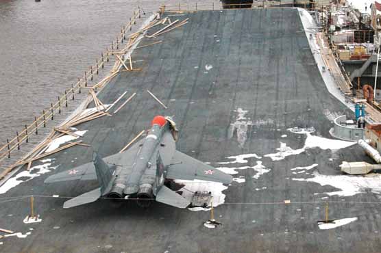 Russia hands India long-awaited aircraft carrier