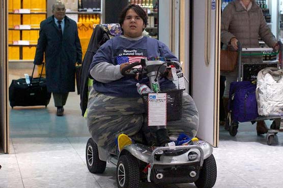 'Too fat to fly' Frenchman arrives home after ordeal