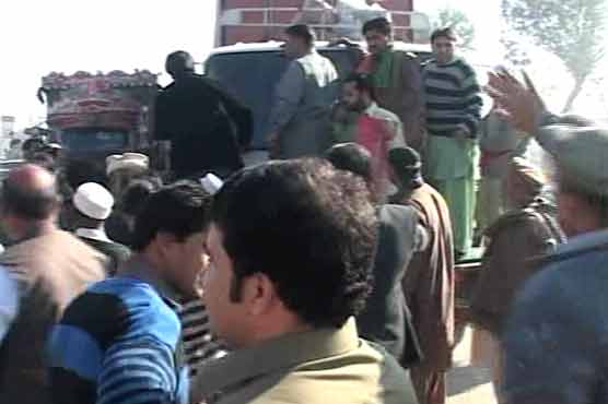 PTI workers search for NATO supply trucks