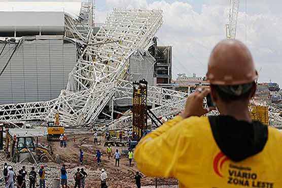 Three killed in Brazil stadium collapse