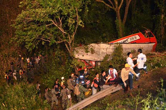Bus crash kills 22 on temple visit in Thailand