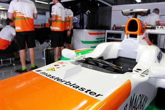 F1 team Force India honours Tendulkar 