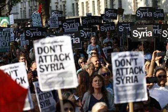 Possible US-led attack on Syria sparks rallies