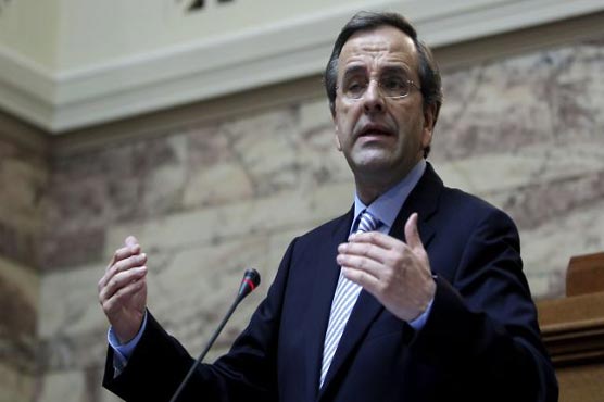 Greek premier promises recovery from 2014