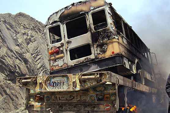 Khuzdar: Nine Nato containers torched, driver killed 