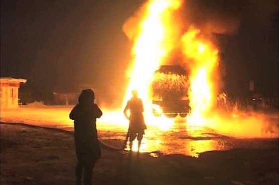 Hub: More than 10 NATO oil tankers torched 