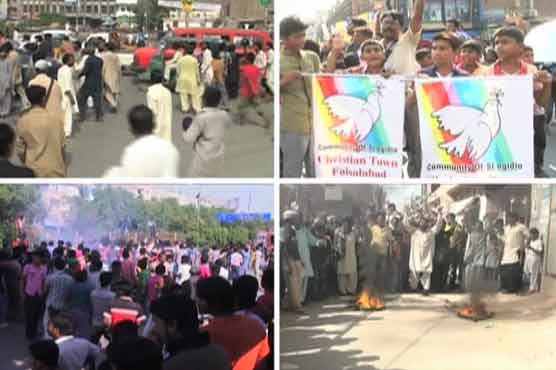 Nationwide protests against church blasts