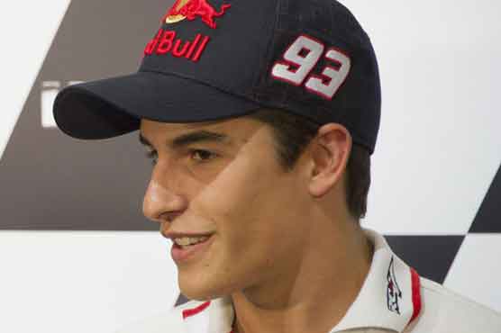 Marquez sets track record for pole at Aragon GP