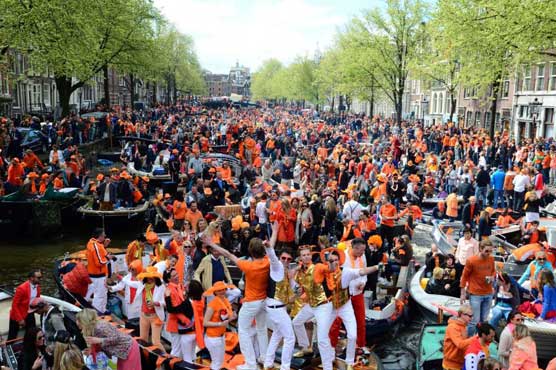 Netherlands turns orange for first ever 'Kings Day'