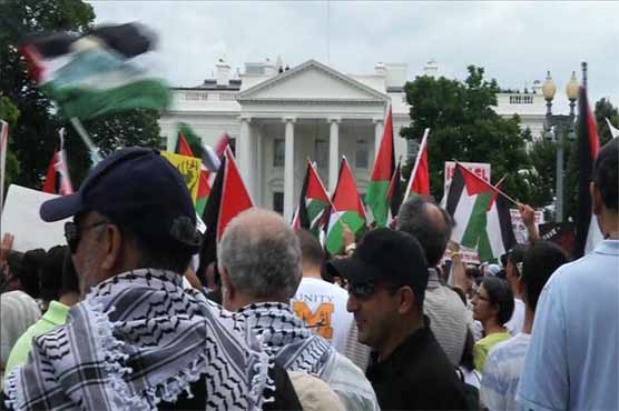 Gaza supporters take outrage to the White House