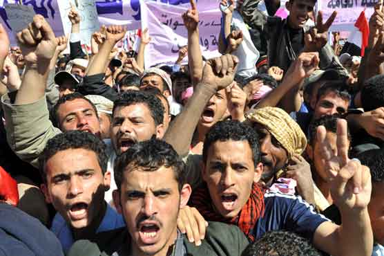 Yemen Shiites stage Sanaa protest as crisis talks held