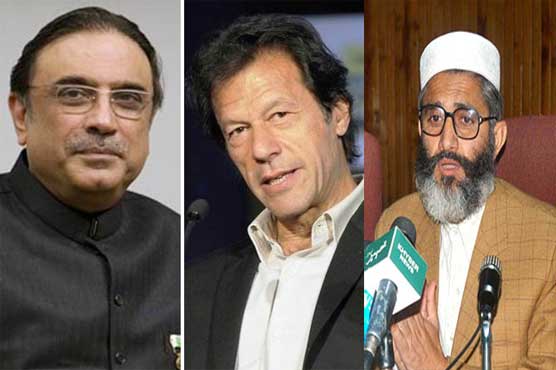 Zardari telephones Imran, Siraj, Rasheed, discuss current political situation