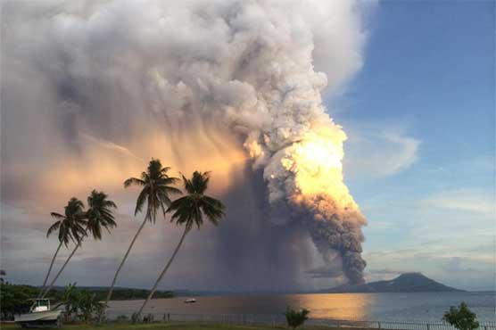 Dramatic Papua New Guinea volcano quietens
