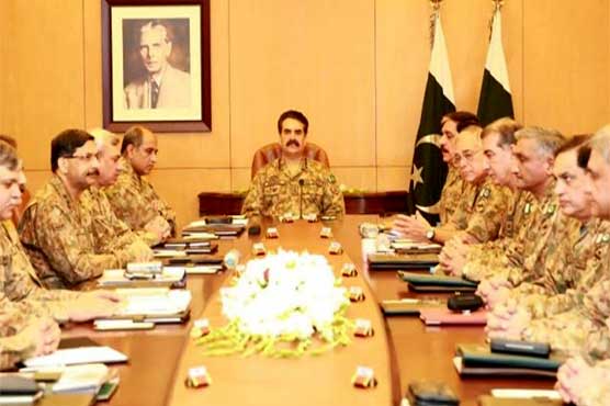 Corps Commanders Conference decides for democracy, against use of power