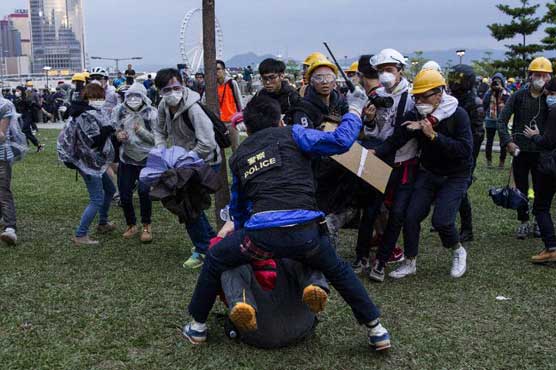 Tensions soar after night of clashes in Hong Kong 
