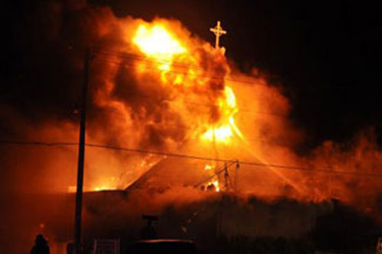 India: Police probe India church fire as Christians protest