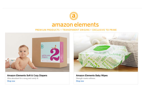 Amazon selling its own diapers, baby wipes