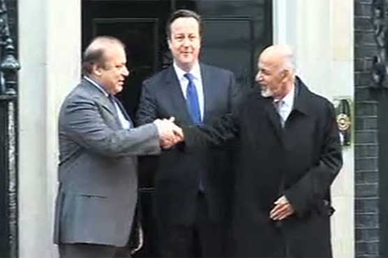 PM Nawaz, British PM and Afghan President meet in London