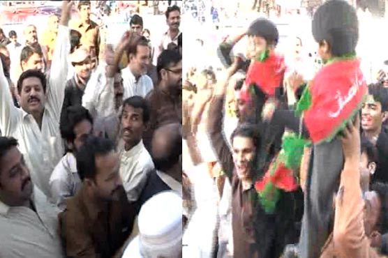 Pml N Pti Workers Come Face To Face In Faisalabad Raise Slogans