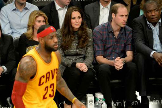 LeBron, Cavs roll in front of Prince William and Kate