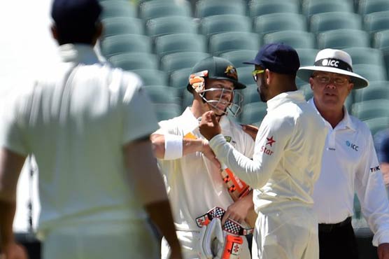 Umpires step in as tensions boil over in 1st Test 