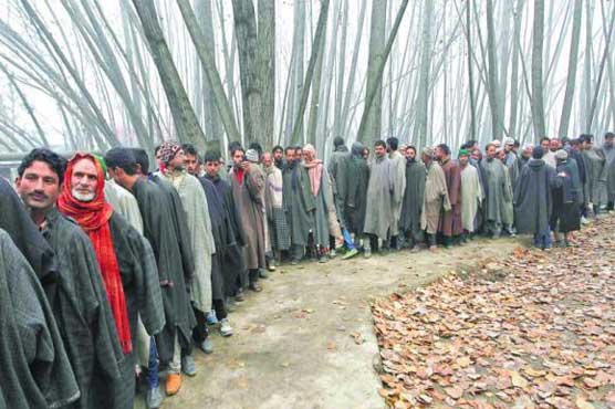 Indian Kashmir's tense city votes as Modi seeks power