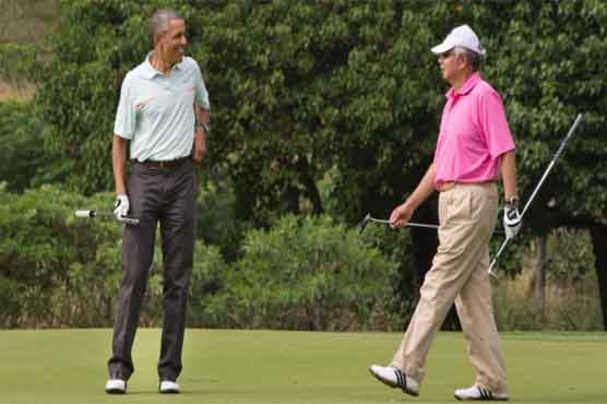 Obama, Malaysian PM hit the links in Hawaii