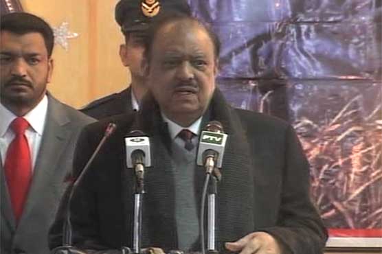 Govt is determined to wipe out terrorism from country: Mamnoon
