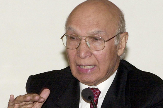 Kashmir issue should be resolved as per wishes of Kashmiris: Sartaj Aziz