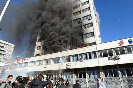 Protestors attack presidency building in Bosnia