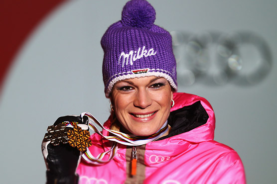 Olympics: Hoefl-Riesch closes in on Kostelic reecord