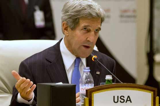 Kerry slams Russia for 'enabling' Assad to stay in power