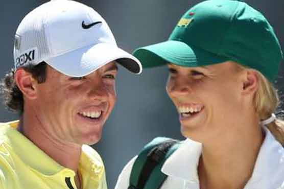 Golf star McIlroy and tennis star Wozniacki engaged