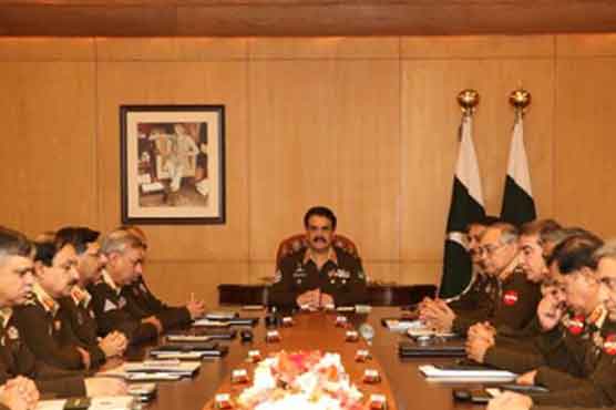 Corps Commanders review overall security situation 