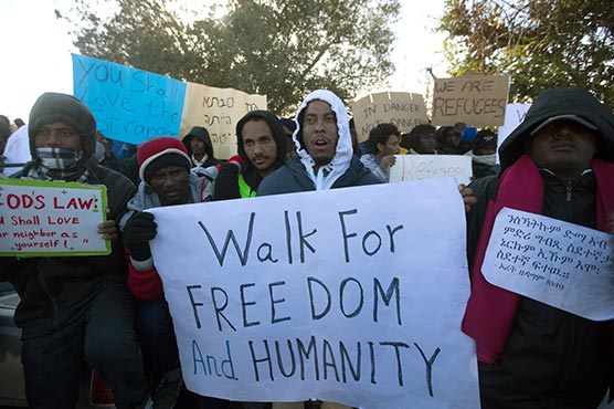 African asylum seekers in Israel stage more protests