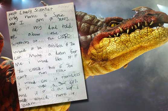 Scientists apologise for failing to make girl a dragon