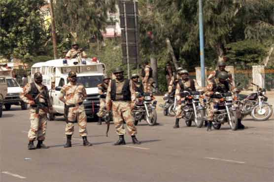 Rangers operation against banned outfits in Karachi, 30 suspects arrested