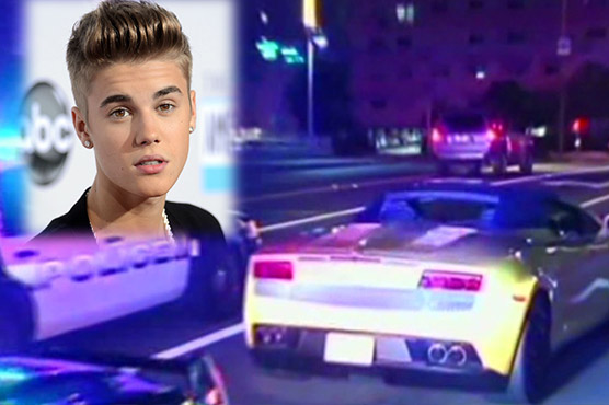 Surveillance video proves Justin Bieber wasn't indulging in drag racing